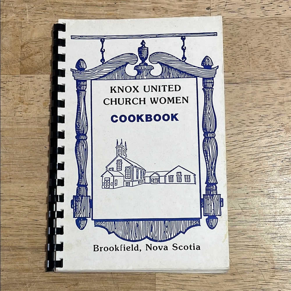 Knox United Church Women Cookbook Brookfield Nova Scotia With Local Ads